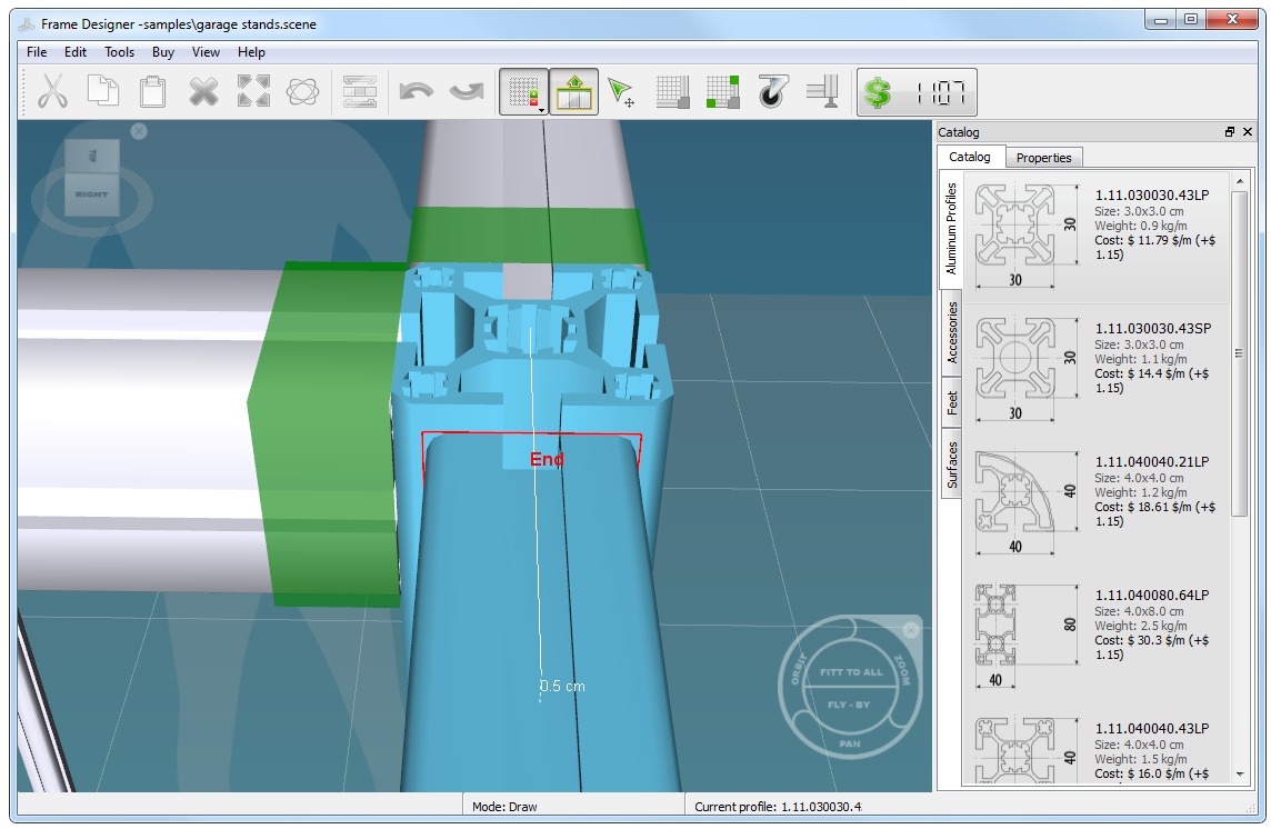 3D Software for Designing Aluminum TSlotted Framing Project